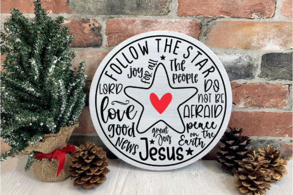 Download Christmas Round Wood Sign Svg, Cut File - Christmas Collection