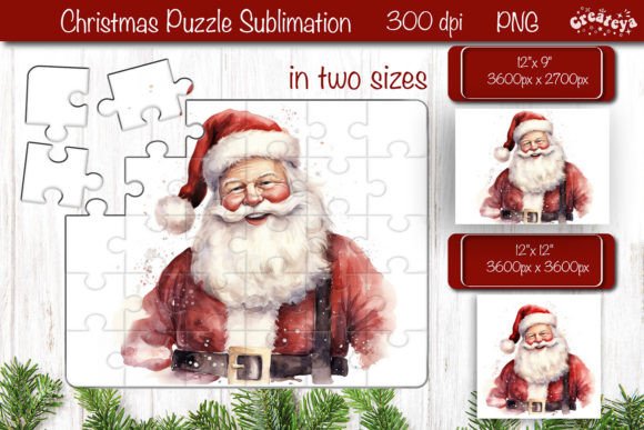 Download Christmas Puzzle PNG Kids Puzzle Santa - Christmas Collection