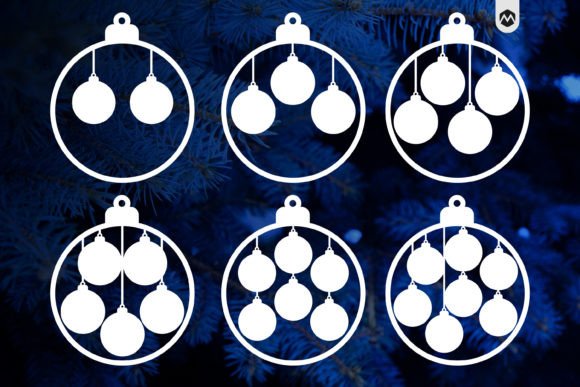 Download Christmas Family Ornaments Laser Cut DXF - Christmas Collection