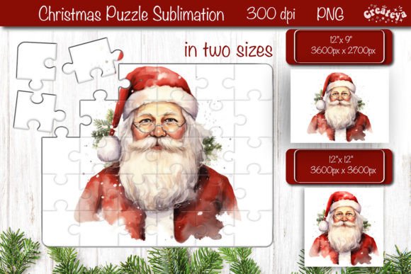 Download Christmas Puzzle PNG Kids Puzzle Santa - Christmas Collection