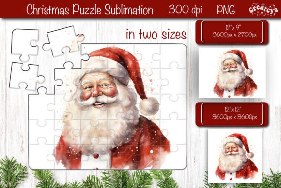 Download Christmas Puzzle PNG Kids Puzzle Santa - Christmas Collection