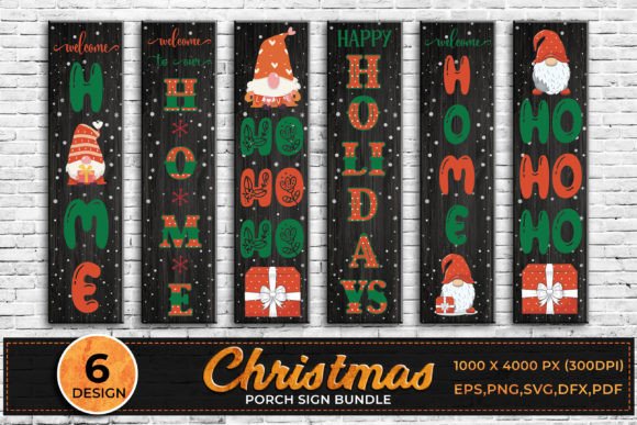 Download Christmas Front Porch Sign SVG Bundle - Christmas Collection