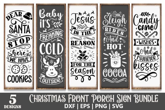 Download Christmas Front Porch Sign SVG Design - Christmas Collection