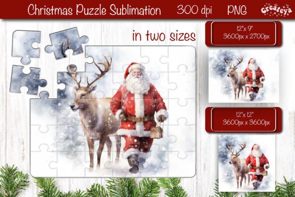 Download Christmas Puzzle PNG Kids Puzzle Santa - Christmas Collection