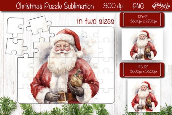 Download Christmas Puzzle PNG Kids Puzzle Santa - Christmas Collection