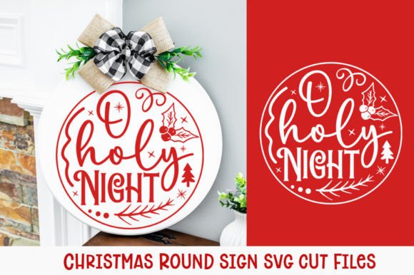 Download O Holy Night, Christmas Door Sign Svg - Christmas Collection