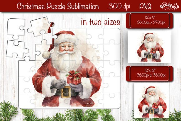 Download Christmas Puzzle PNG Kids Puzzle Santa - Christmas Collection