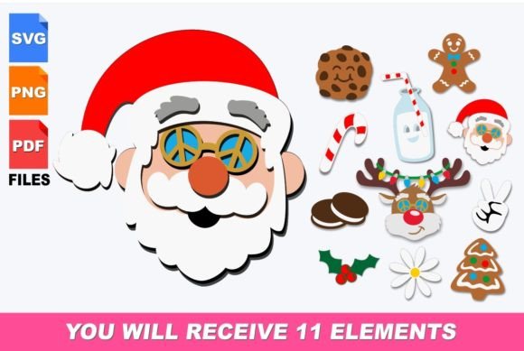Download Groovy Christmas 3D SVG Bundle - Christmas Collection