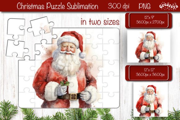 Download Christmas Puzzle PNG Kids Puzzle Santa - Christmas Collection