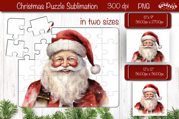 Download Christmas Puzzle PNG Kids Puzzle Santa - Christmas Collection