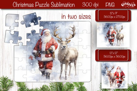 Download Christmas Puzzle PNG Kids Puzzle Santa - Christmas Collection