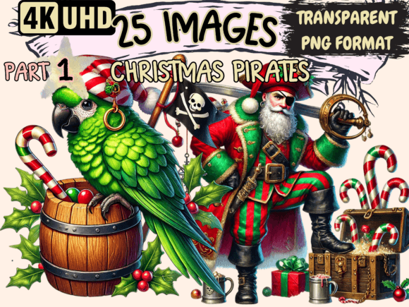 Download Christmas Pirates Clipart P1 - Christmas Collection