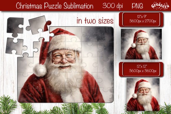 Download Christmas Puzzle PNG Kids Puzzle Santa - Christmas Collection