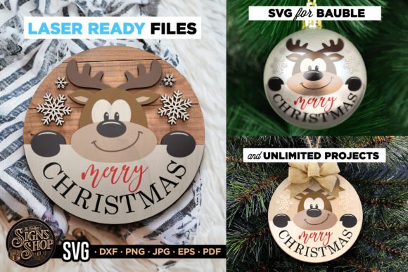 Download Mery Christmas Cute Deer | SVG Sign - Christmas Collection
