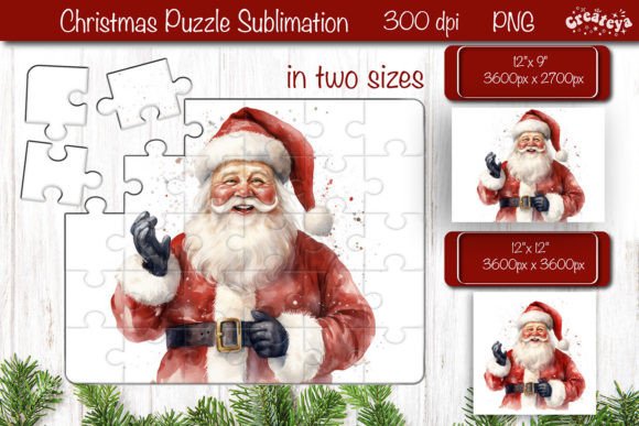 Download Christmas Puzzle PNG Kids Puzzle Santa - Christmas Collection